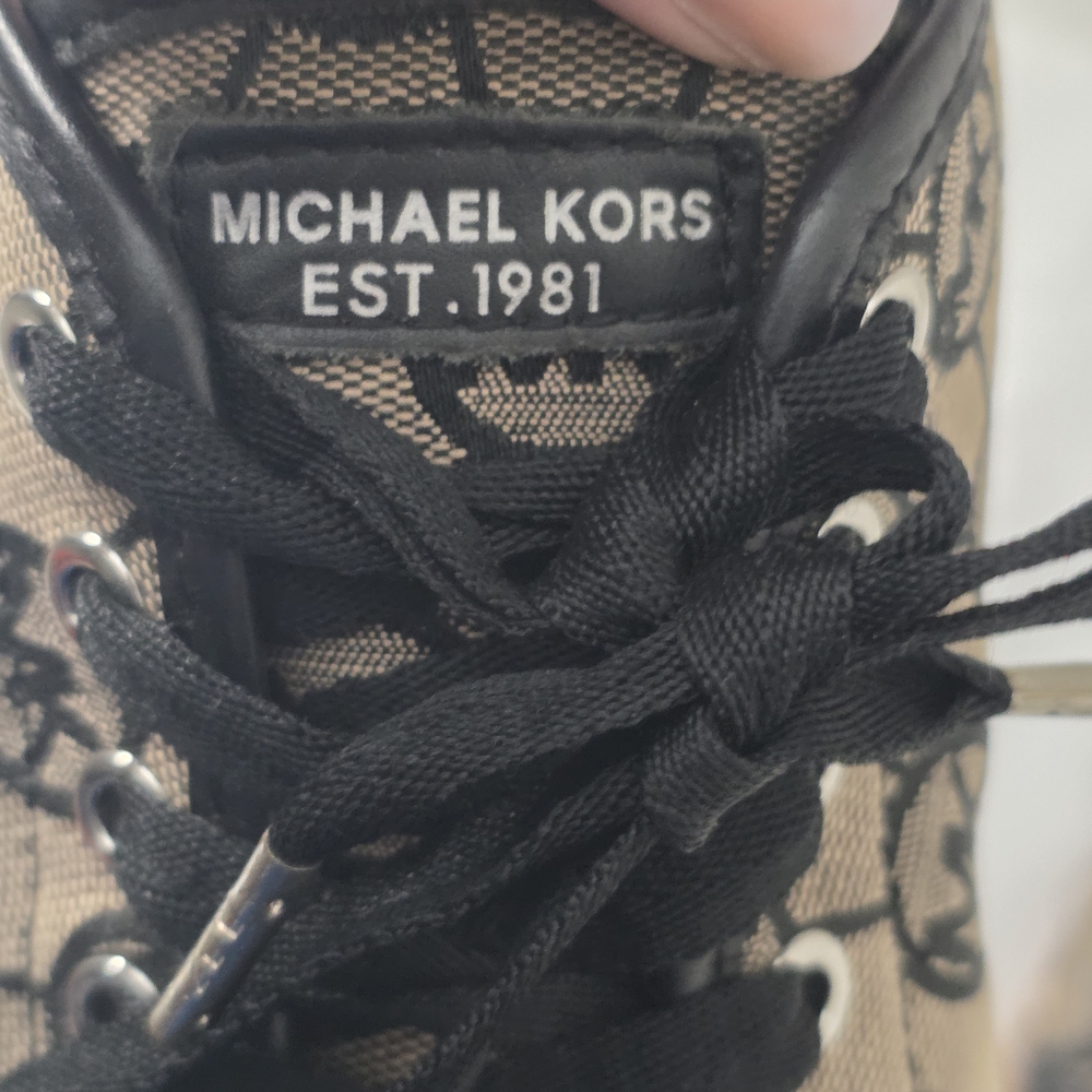 Michael Kors Black and Tan Women's Sneakers - Picture 6 of 9